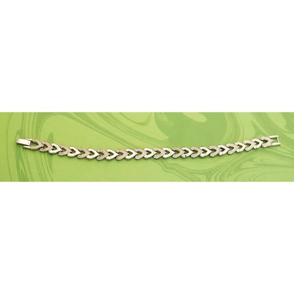 Vintage Candlelight Flames Silver Tone Bracelet 8 inch - W20 - Picture 2 of 3